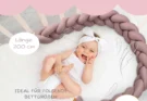Baby Bettumrandung – Geflochtene Nestchenschlange Bettrolle