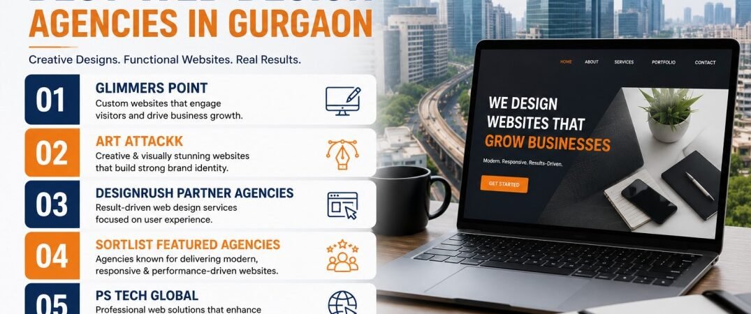 Top 5 Best Web Design Agencies in Gurgaon- Glimmers Point