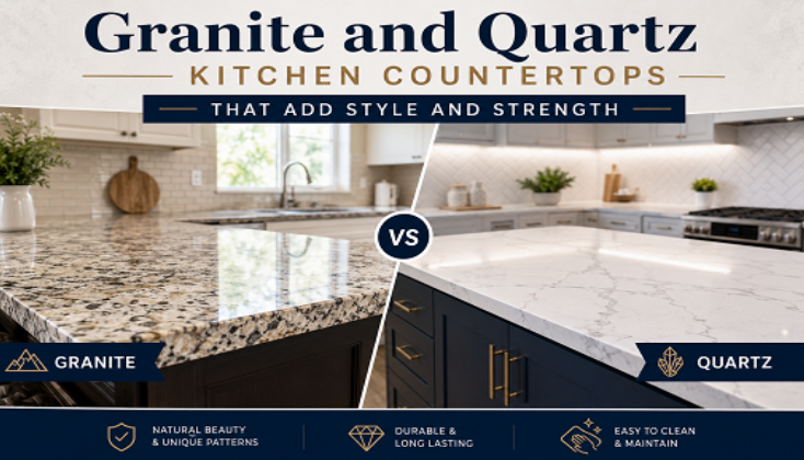 Granite and Quartz Kitchen Countertops for Style